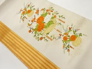 花籠模様織出し名古屋帯